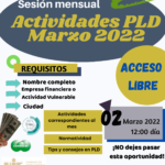 Sesión Actividades Marzo 2022